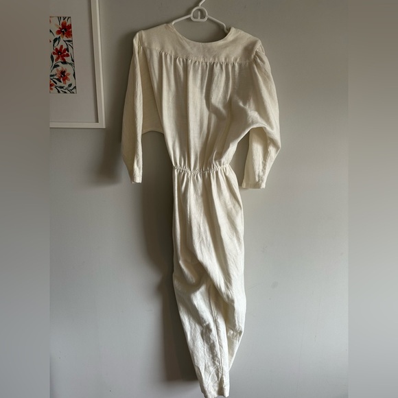 Paloma Wool White Jumpsuit Wrap Alexandria size Small Pockets V Neck - Picture 11 of 12